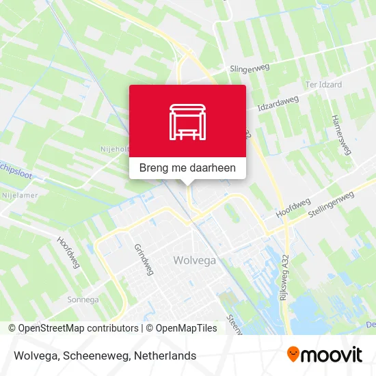 Wolvega, Scheeneweg kaart