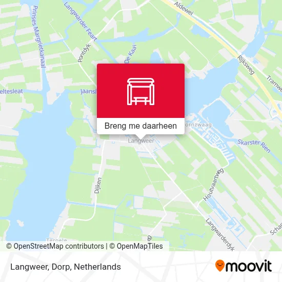 Langweer, Dorp kaart