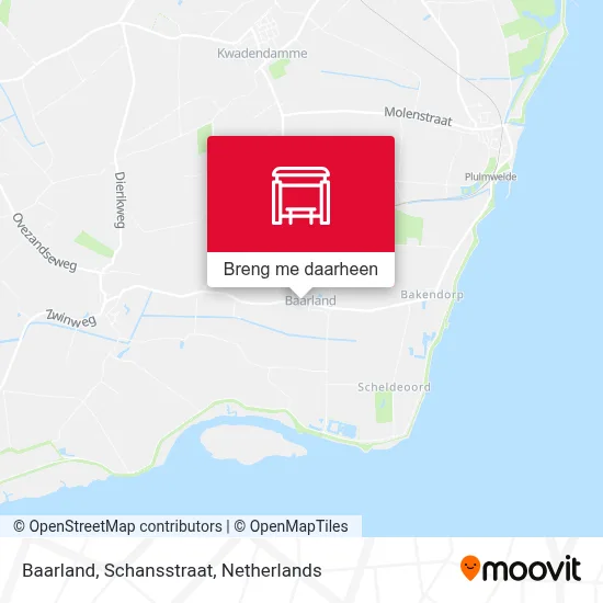 Baarland, Schansstraat kaart