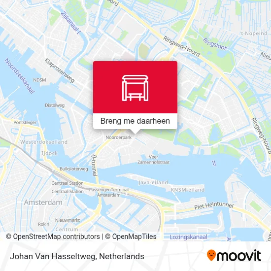 Johan Van Hasseltweg kaart