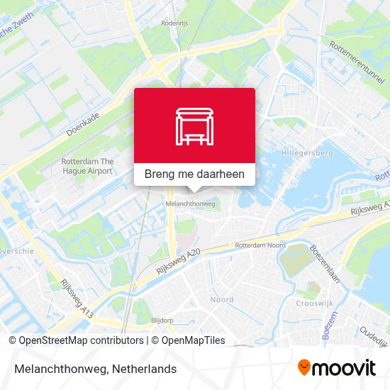 Melanchthonweg kaart