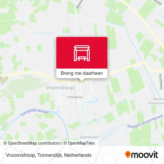 Vroomshoop, Tonnendijk kaart