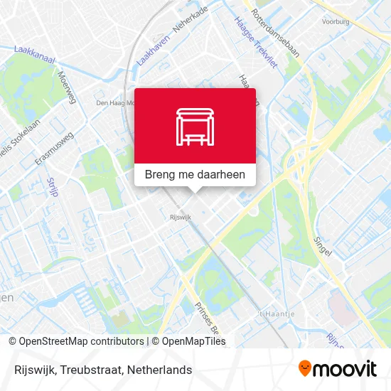 Rijswijk, Treubstraat kaart