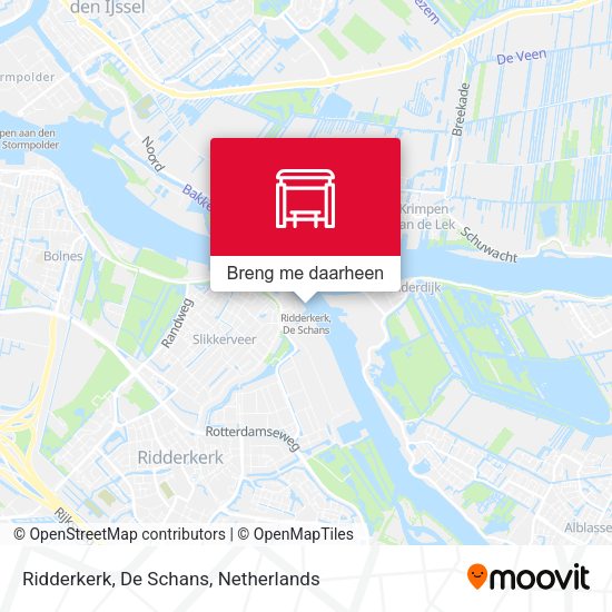 Ridderkerk, De Schans kaart