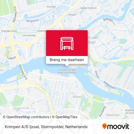 Krimpen A / D Ijssel, Stormpolder kaart