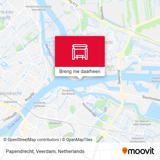 Papendrecht, Veerdam kaart