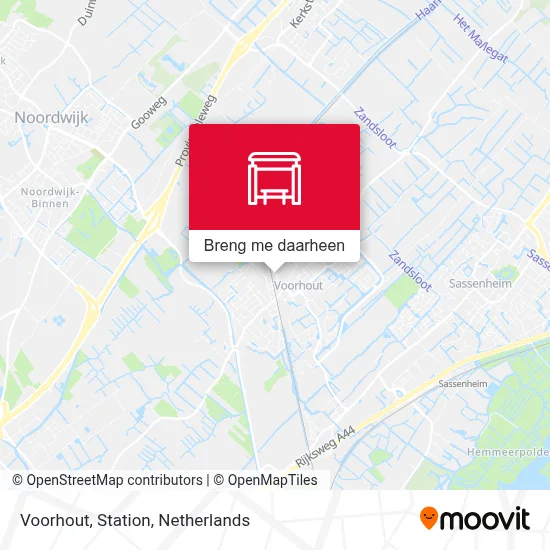 Voorhout, Station kaart
