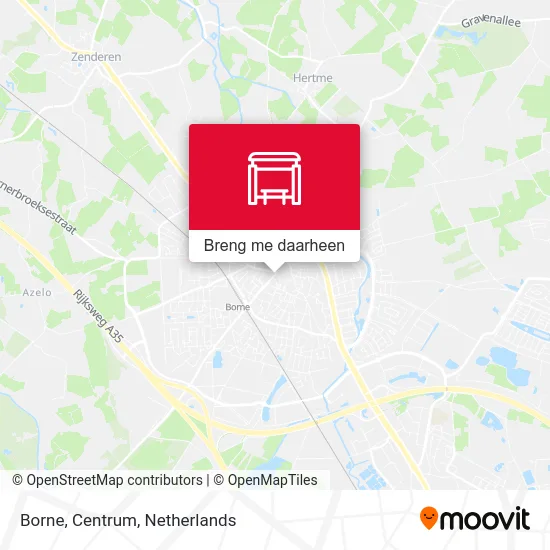 Borne, Centrum kaart