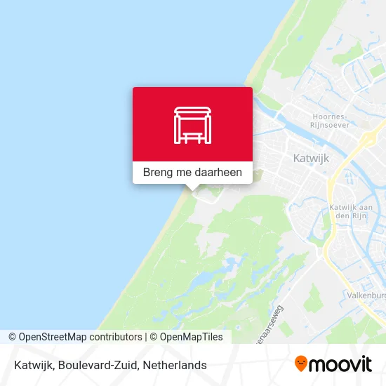Katwijk, Boulevard-Zuid kaart