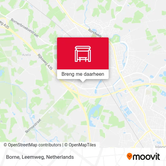 Borne, Leemweg kaart