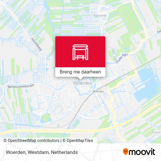 Woerden, Westdam kaart