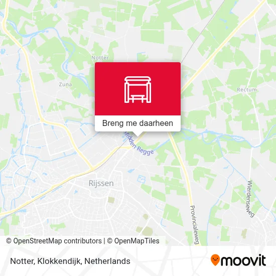 Notter, Klokkendijk kaart