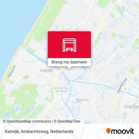 Katwijk, Ambachtsweg kaart