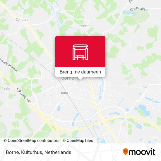 Borne, Kulturhus kaart