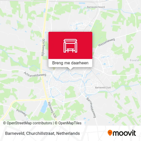 Barneveld, Churchillstraat kaart