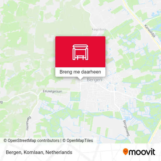 Bergen, Komlaan kaart