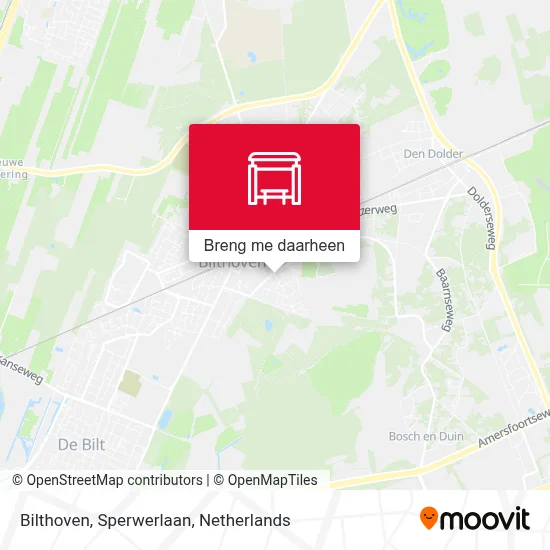 Bilthoven, Sperwerlaan kaart
