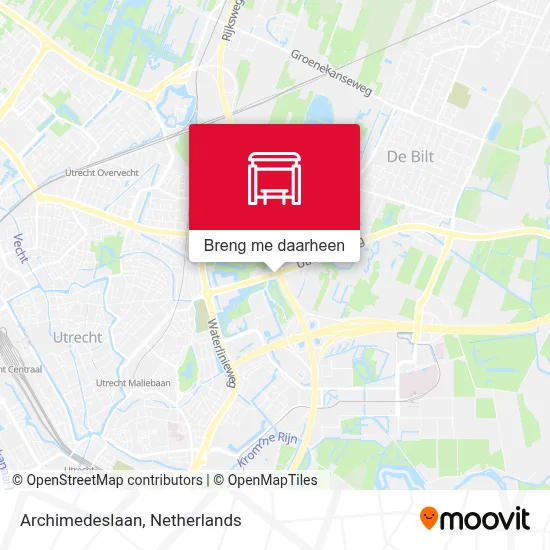 Archimedeslaan kaart