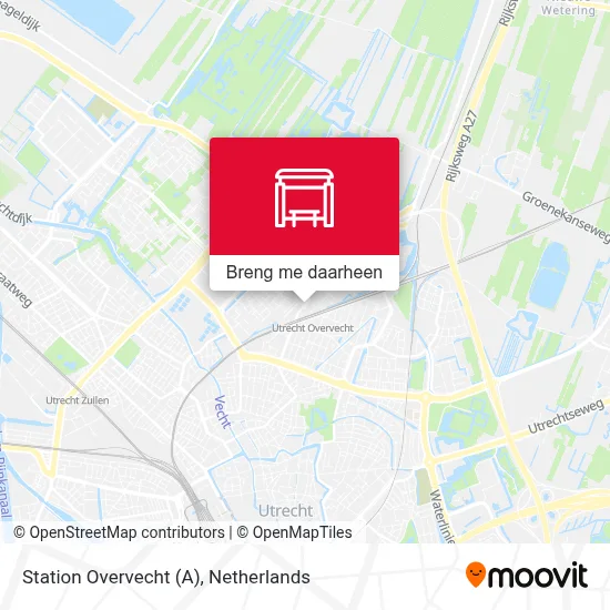 Station Overvecht (A) kaart