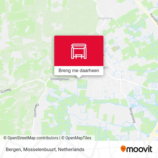 Bergen, Mosselenbuurt kaart