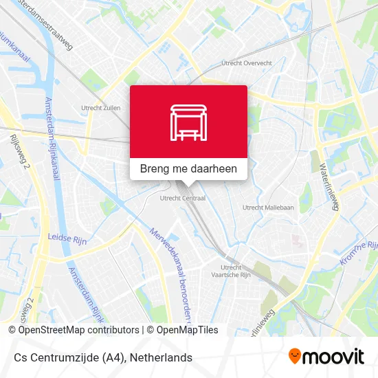 Cs Centrumzijde (A4) kaart