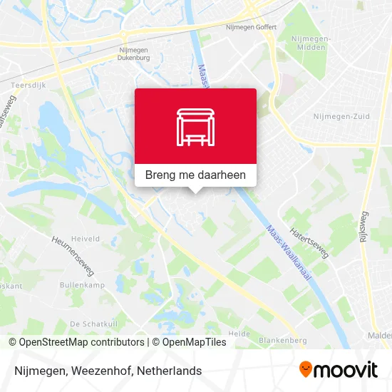 Nijmegen, Weezenhof kaart