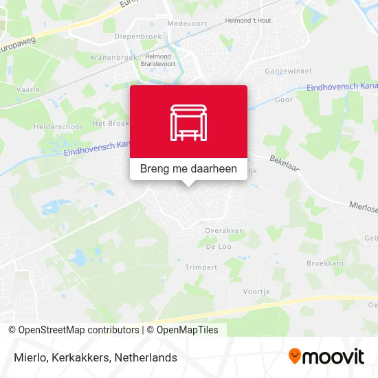 Mierlo, Kerkakkers kaart