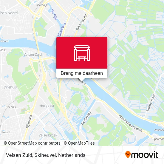 Velsen Zuid, Skiheuvel kaart