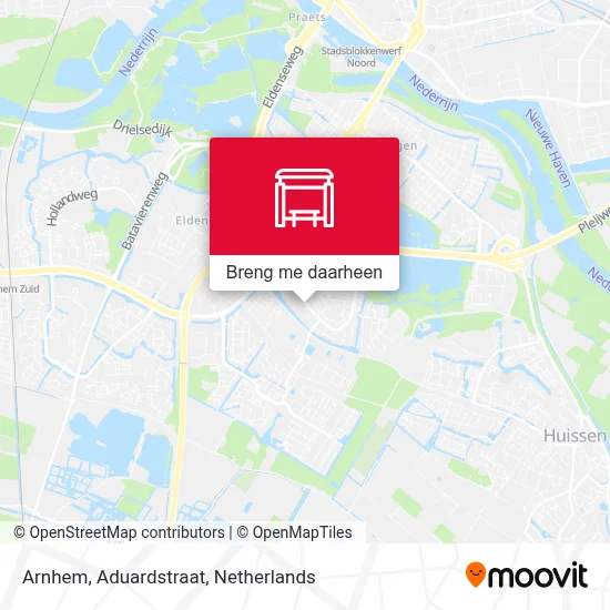 Arnhem, Aduardstraat kaart