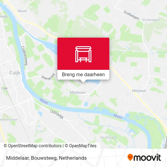 Middelaar, Bouwsteeg kaart