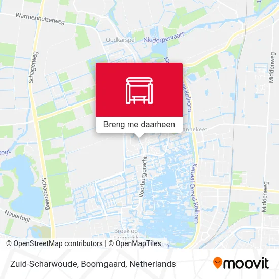Zuid-Scharwoude, Boomgaard kaart