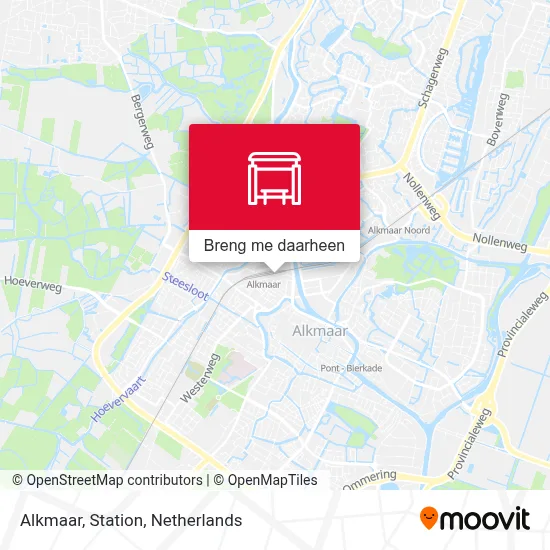 Alkmaar, Station kaart