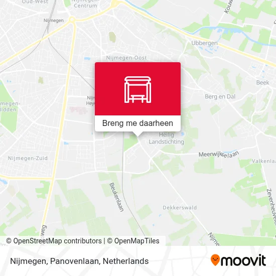 Nijmegen, Panovenlaan kaart
