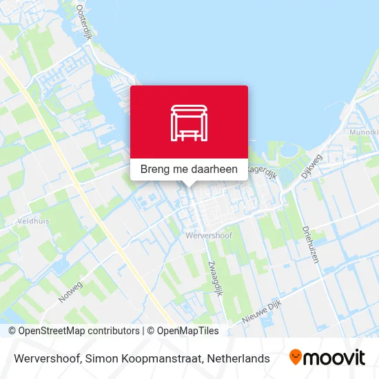 Wervershoof, Simon Koopmanstraat kaart