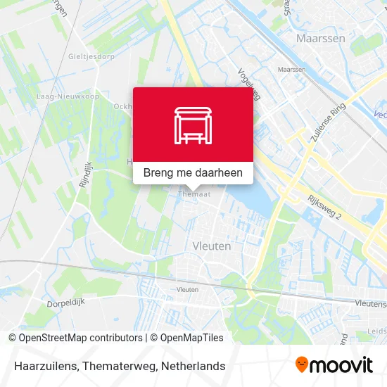 Haarzuilens, Thematerweg kaart