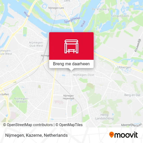 Nijmegen, Kazerne kaart