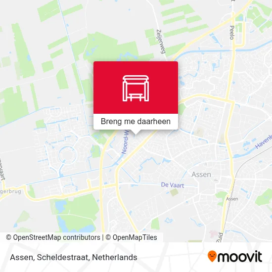 Assen, Scheldestraat kaart