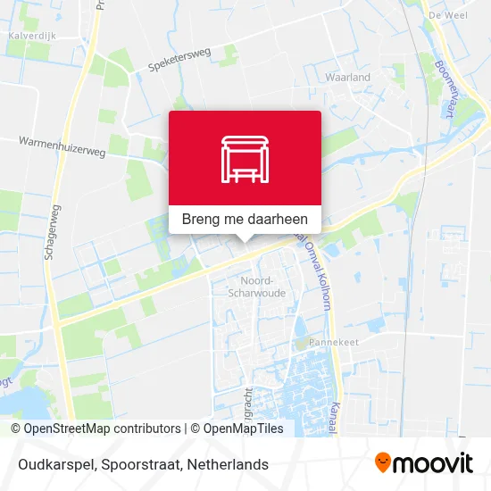 Oudkarspel, Spoorstraat kaart