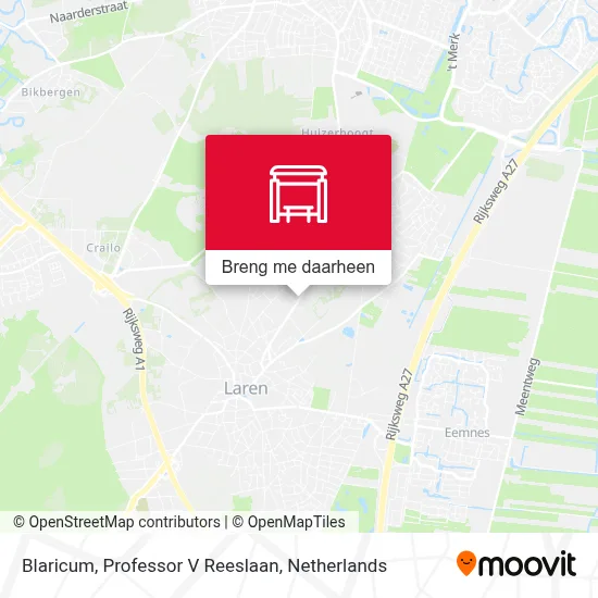 Blaricum, Professor V Reeslaan kaart