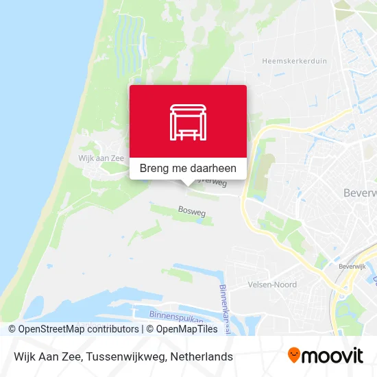 Wijk Aan Zee, Tussenwijkweg kaart