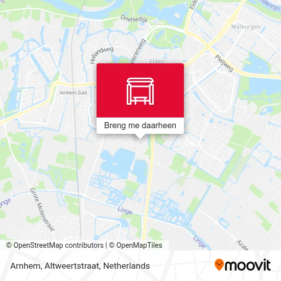 Arnhem, Altweertstraat kaart