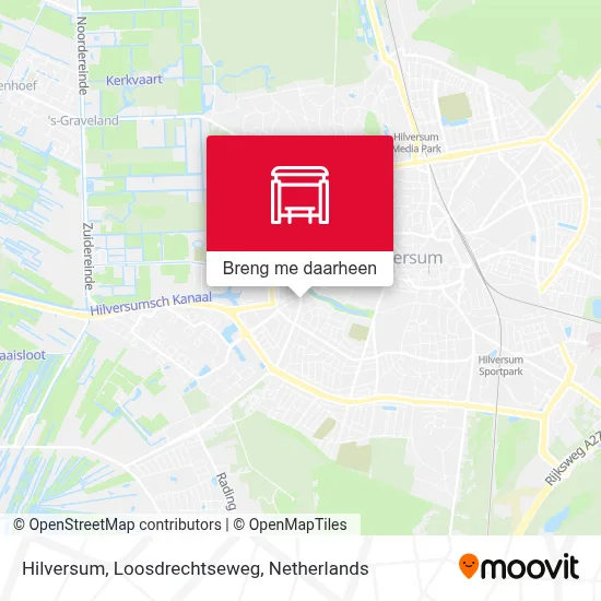 Hilversum, Loosdrechtseweg kaart