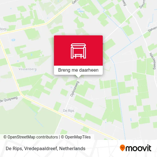 De Rips, Vredepaaldreef kaart