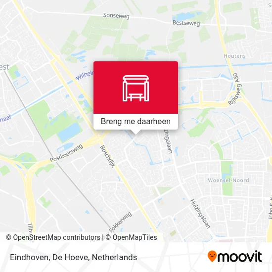 Eindhoven, De Hoeve kaart