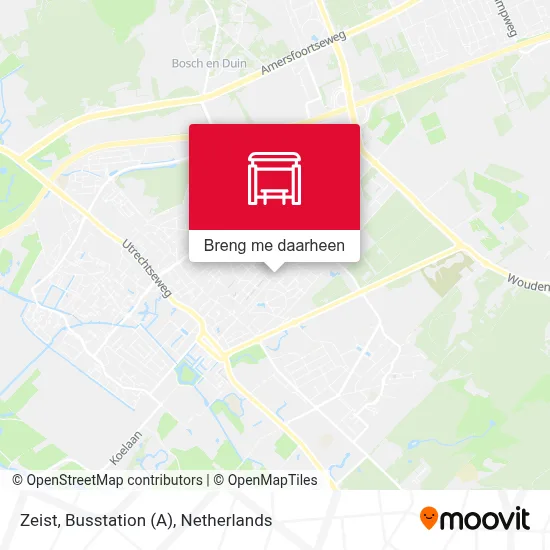 Zeist, Busstation (A) kaart