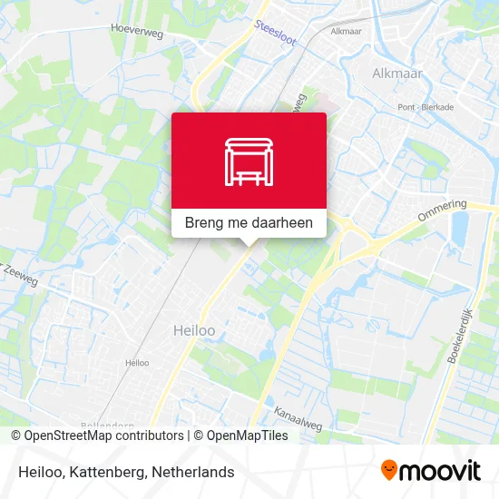 Heiloo, Kattenberg kaart