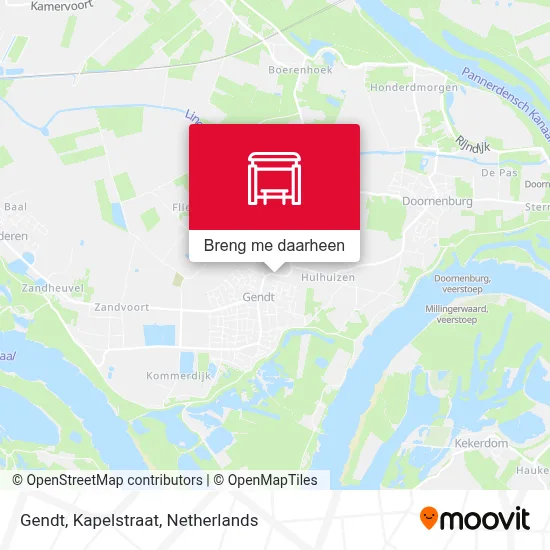 Gendt, Kapelstraat kaart