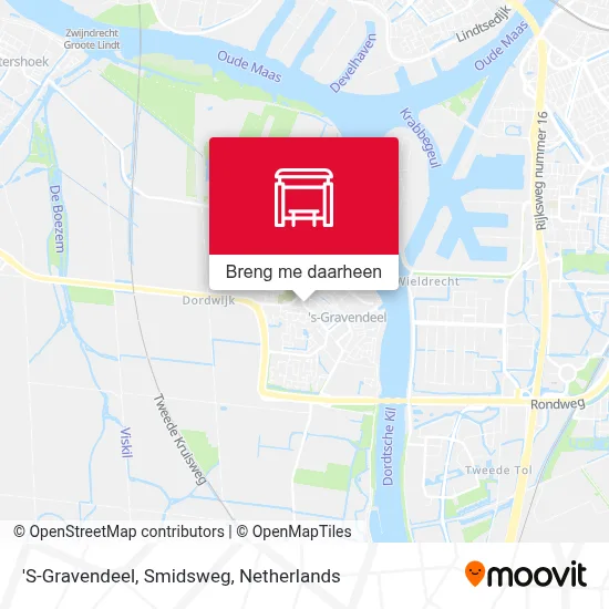 'S-Gravendeel, Smidsweg kaart