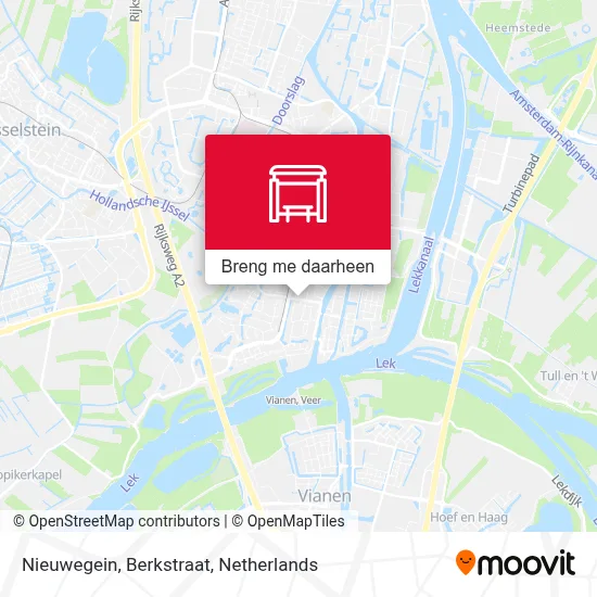 Nieuwegein, Berkstraat kaart