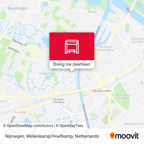 Nijmegen, Wellenkamp/Hoefkamp kaart